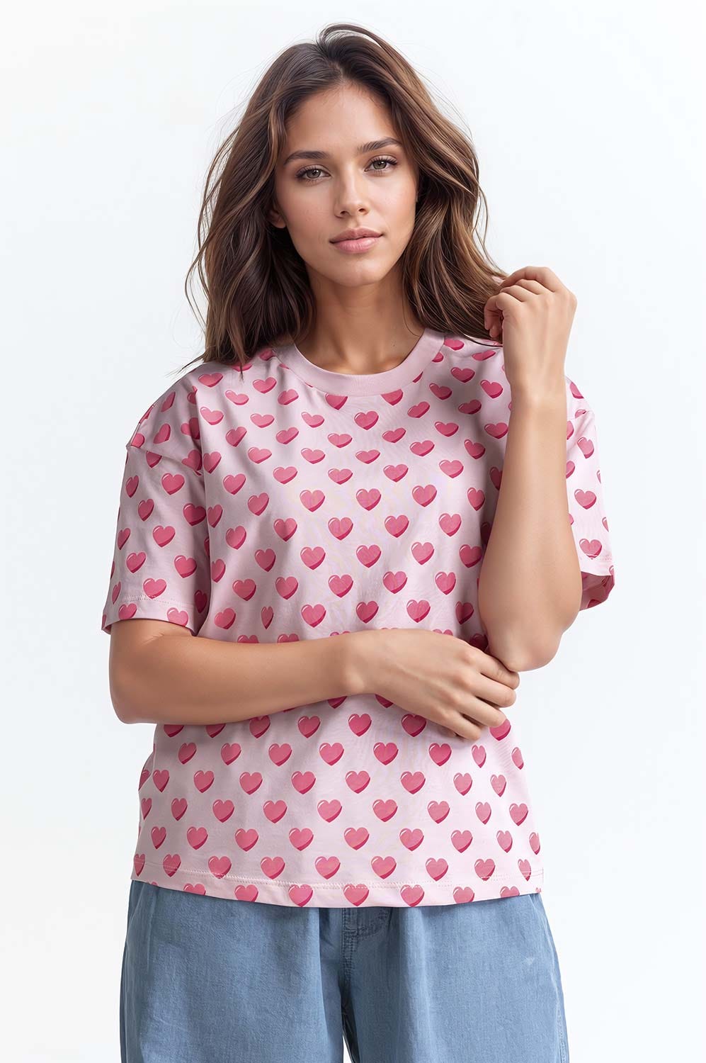 Pink Printed Top WM-KTP-SS24-023