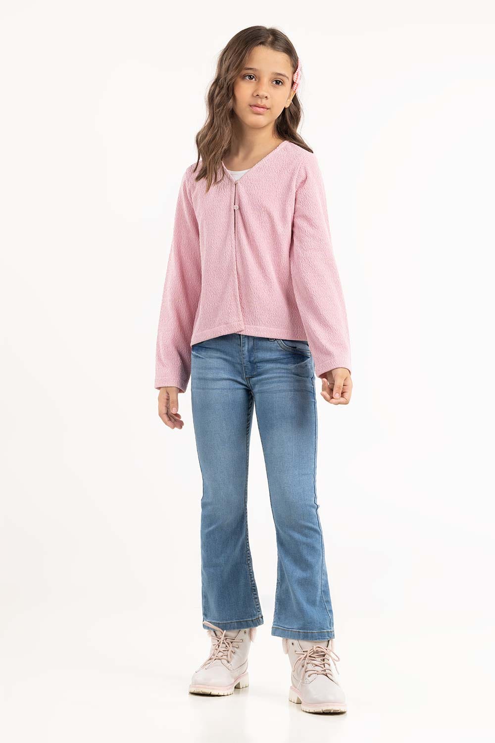Girls Pink Top 224-413-005