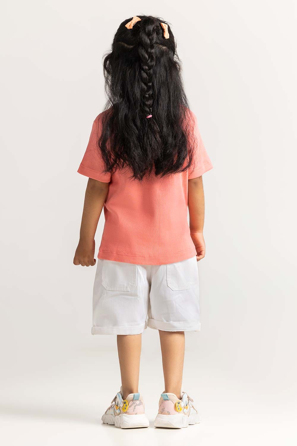 Pink Toddler Girl Knit Printed Tee TG-TS-SS24-002