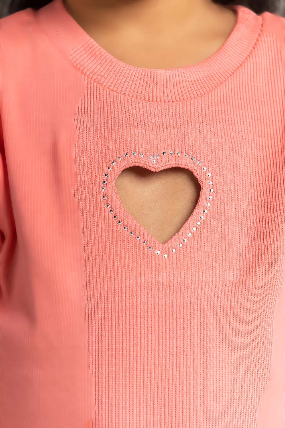 Pink Toddler Girl Knit Printed Tee TG-TS-SS24-002