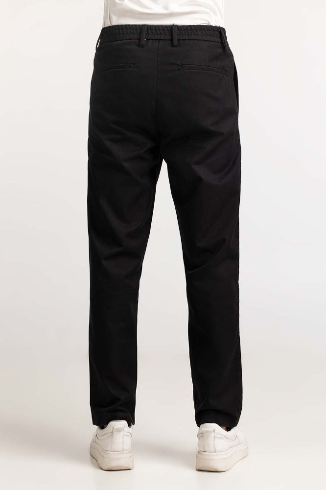 Plush Black Basic Khaki Pant MNTRCSS24007-C
