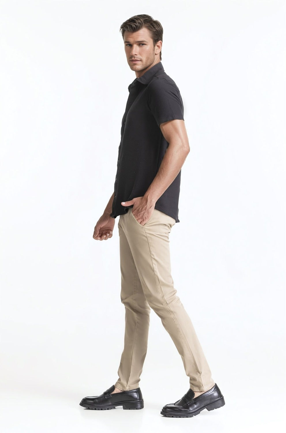 Polo Collar Shirt PS-FSHN24-158