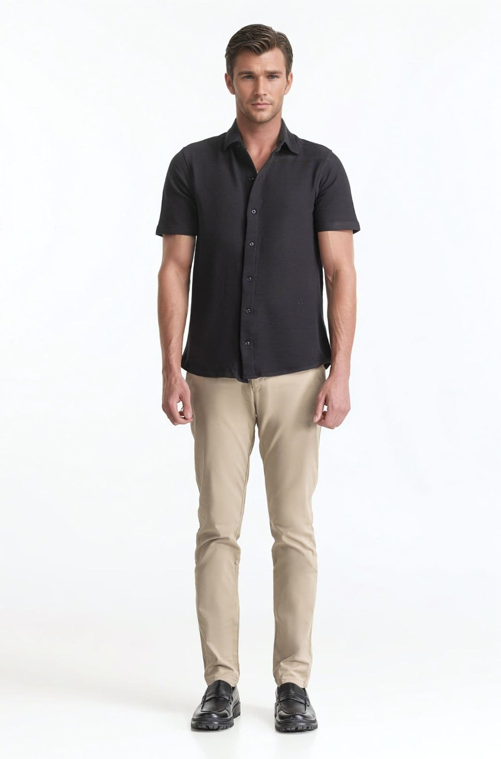 Polo Collar Shirt PS-FSHN24-158