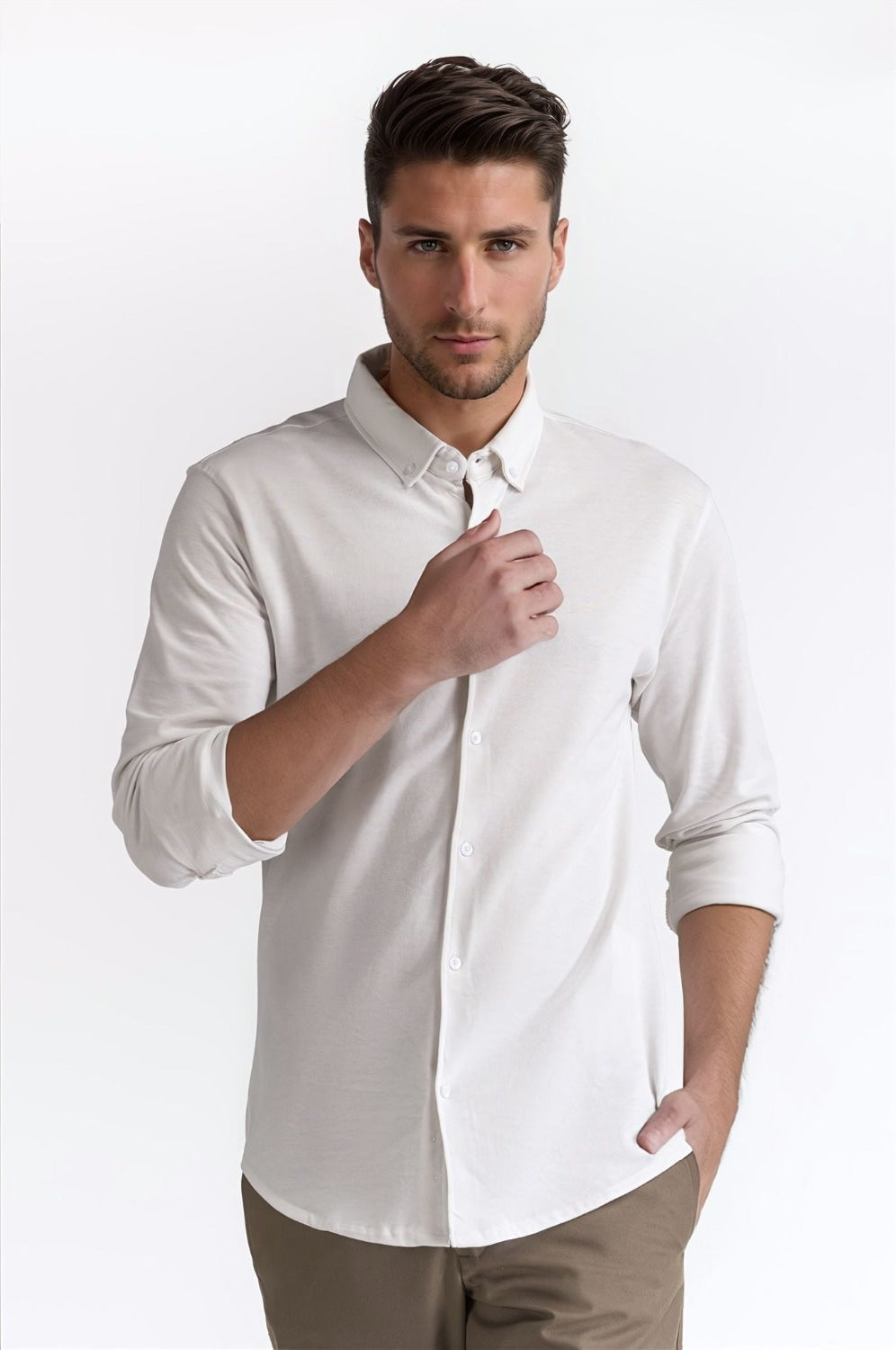 Polo Collar Shirt PS-FSHN24-247