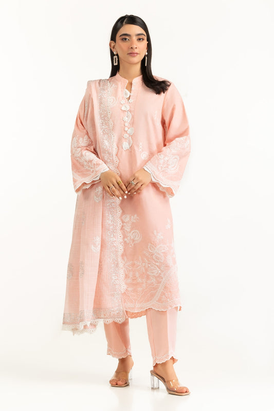 Poly Cambric Embroidered Shirt And Trouser IPST-44750