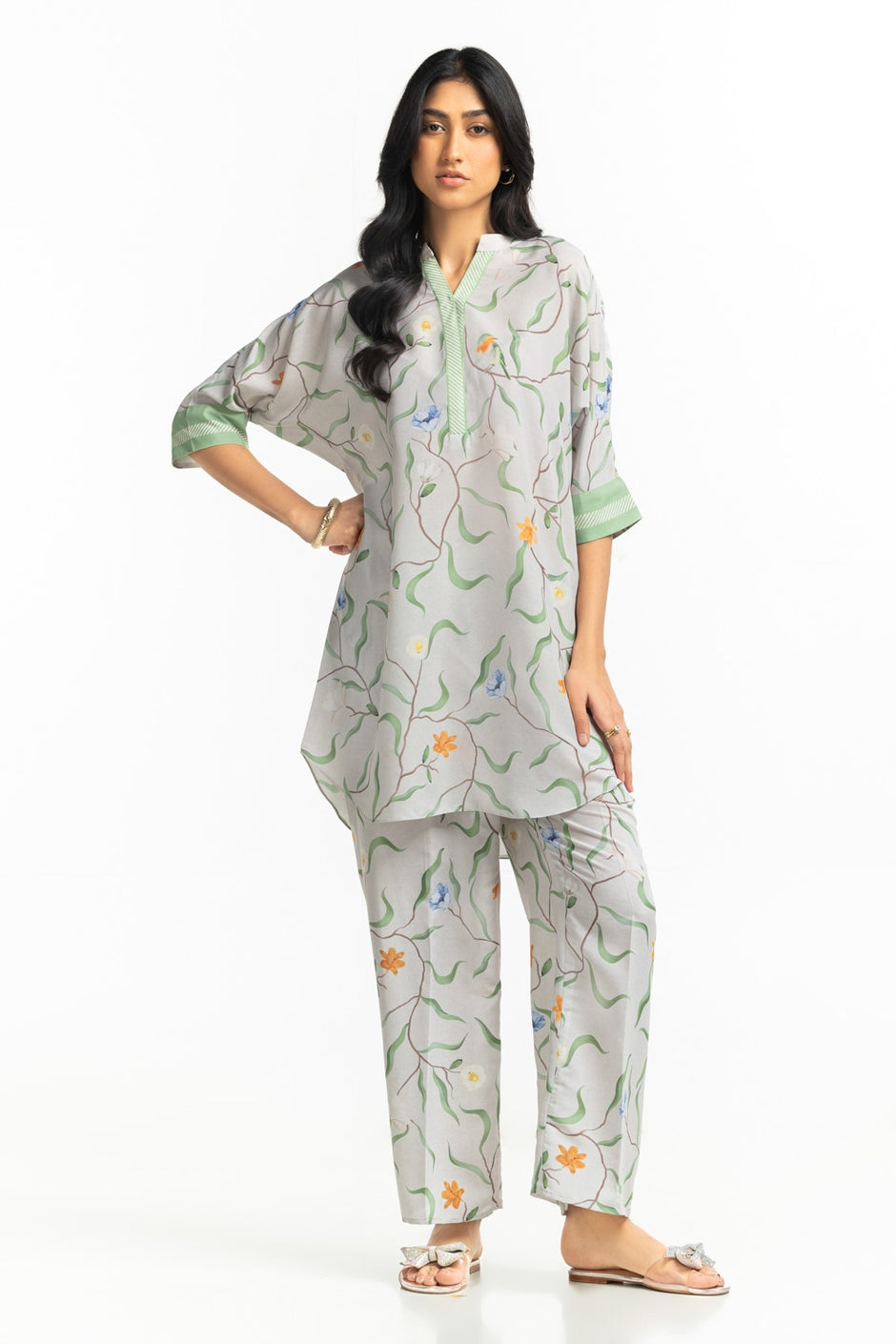 Poly Cambric Printed Co-Ord Set