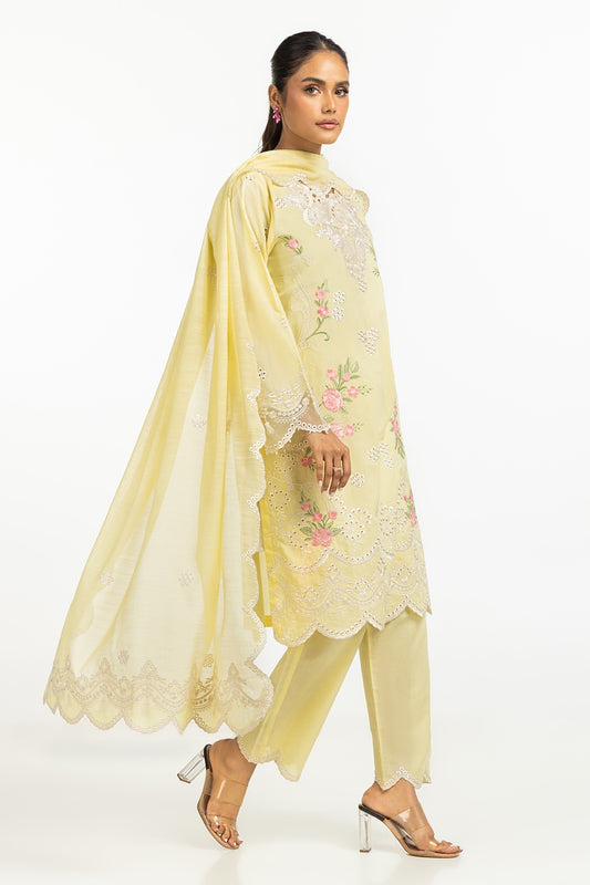 Poly Munar Embroidered Dupatta IPD-44631