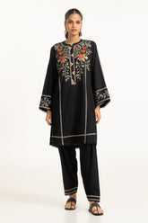 Poly Slub Embroidered Co-Ord Set IPST-44359