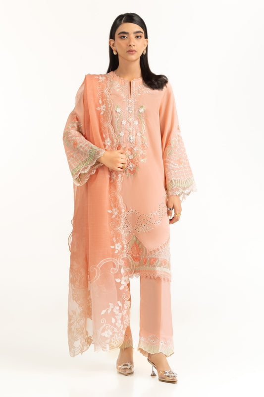 Poly Slub Embroidered Dupatta IPD-44735