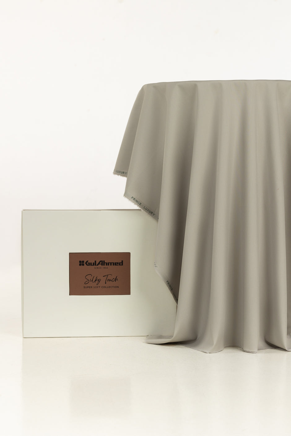 Prince Luxury Plus Unstitched Fabric Cotton with Gift Box
