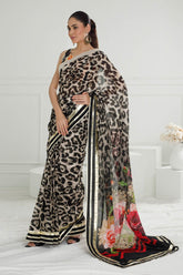 3 Piece Unstitched Denting Lawn Saree SR-52007