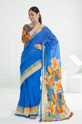 3 Piece Unstitched Denting Lawn Saree SR-52006