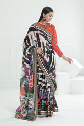 3 Piece Unstitched Denting Lawn Saree SR-52008