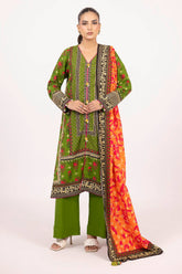 3 Piece Unstitched Printed Khaddar Suit K-52027