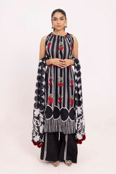 3 Piece Unstitched Embroidered Printed Lawn Suit CL-42330