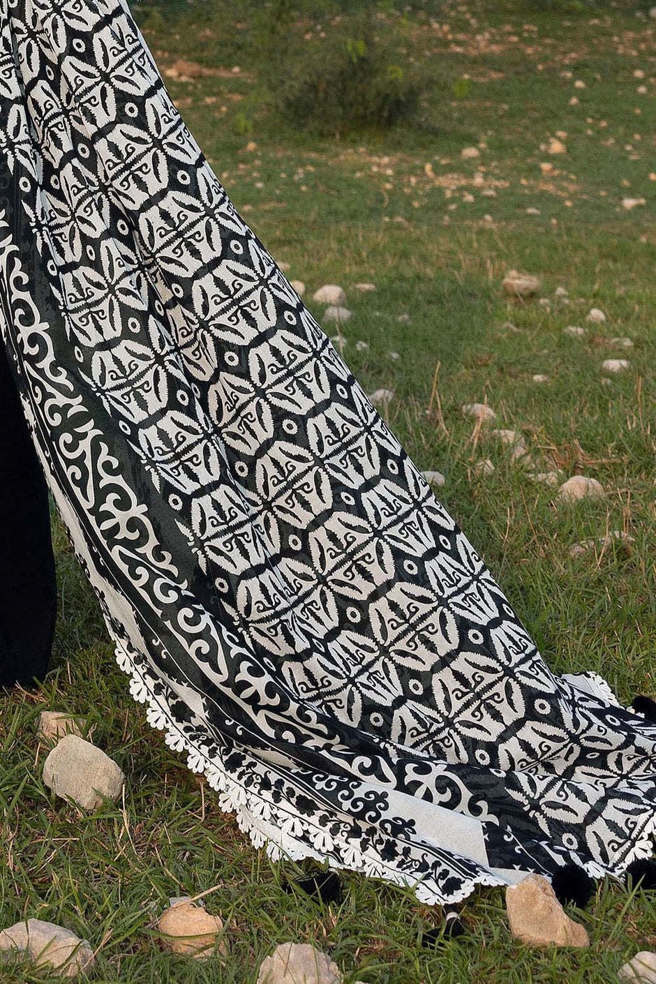 3 Piece Unstitched Printed Lawn Suit with Embroidered Lawn Dupatta