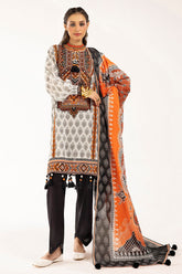 3 Piece Unstitched Printed Embroidered Lawn Suit CL-52540