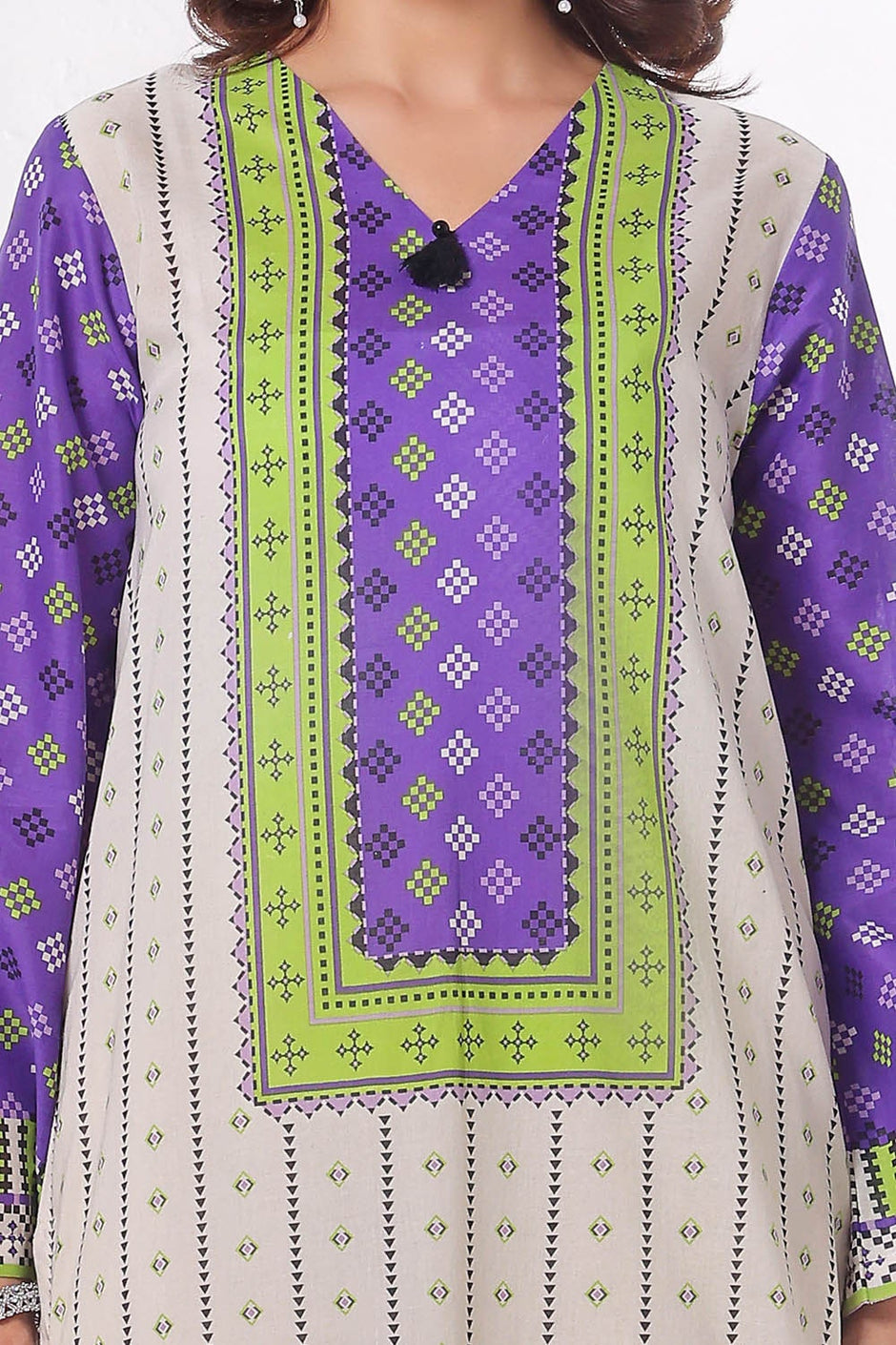 3 Piece Unstitched Printed Lawn Suit