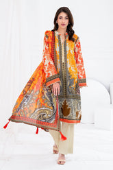 3 Piece Unstitched Printed Lawn Suit CLP-52064