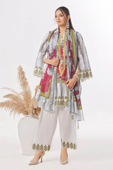 3 Piece Unstitched Printed Lawn Suit CLP-52097