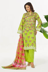 3 Piece Unstitched Printed Lawn Suit CLP-52102