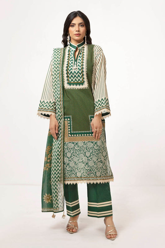 3 Piece Unstitched Printed Lawn Suit SD-52102