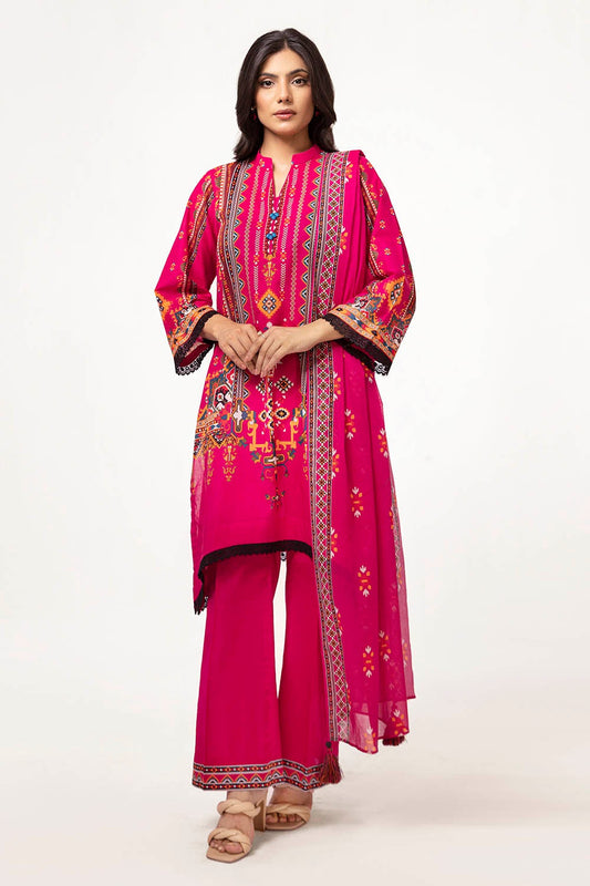 3 Piece Unstitched Printed Lawn Suit SD-52103