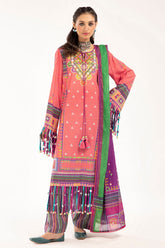 3 Piece Unstitched Printed Lawn Suit CL-52593