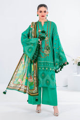 3 Piece Unstitched Printed Lawn Suit CL-62048