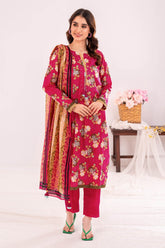 3 Piece Unstitched Printed Lawn Suit CLP-42226