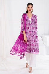 3 Piece Unstitched Printed Lawn suit CLP-52029