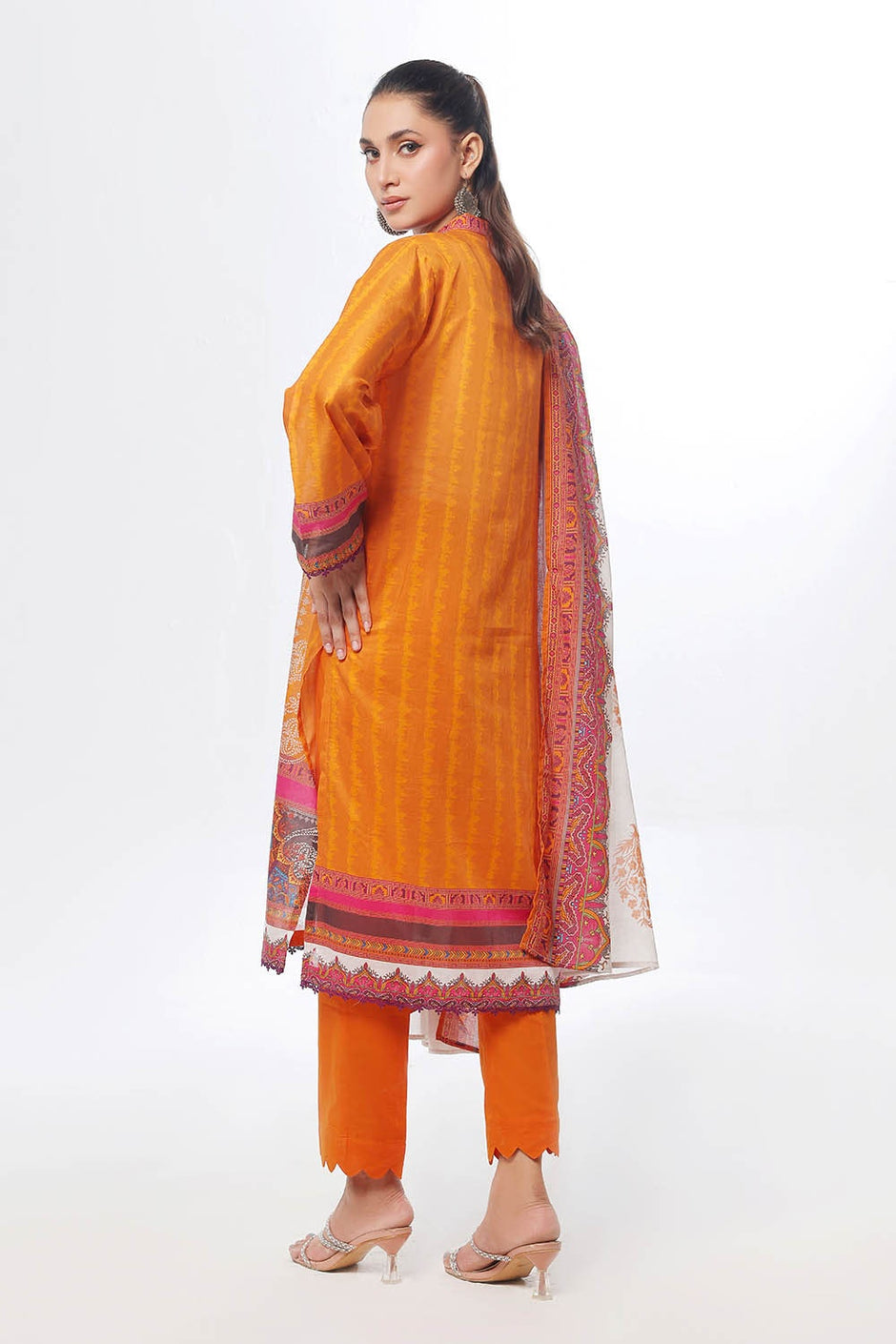 3 Piece Unstitched Printed Lawn Suit
