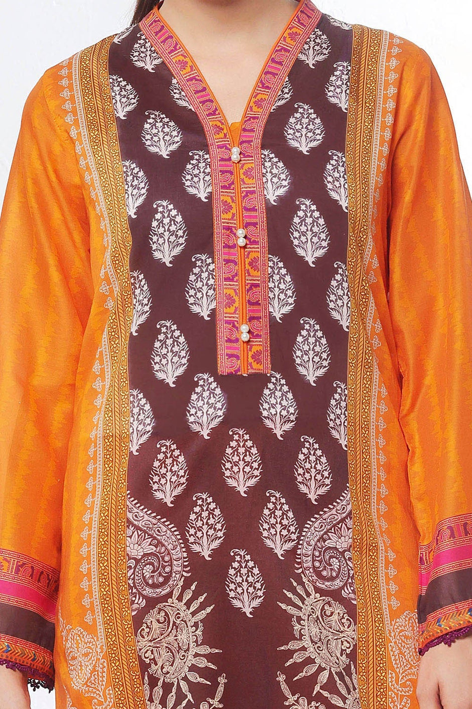 3 Piece Unstitched Printed Lawn Suit
