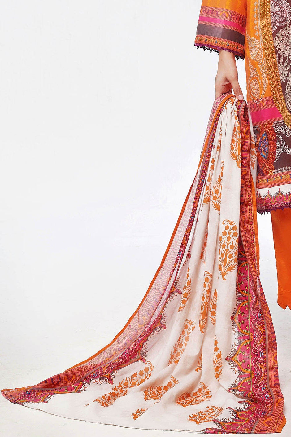 3 Piece Unstitched Printed Lawn Suit