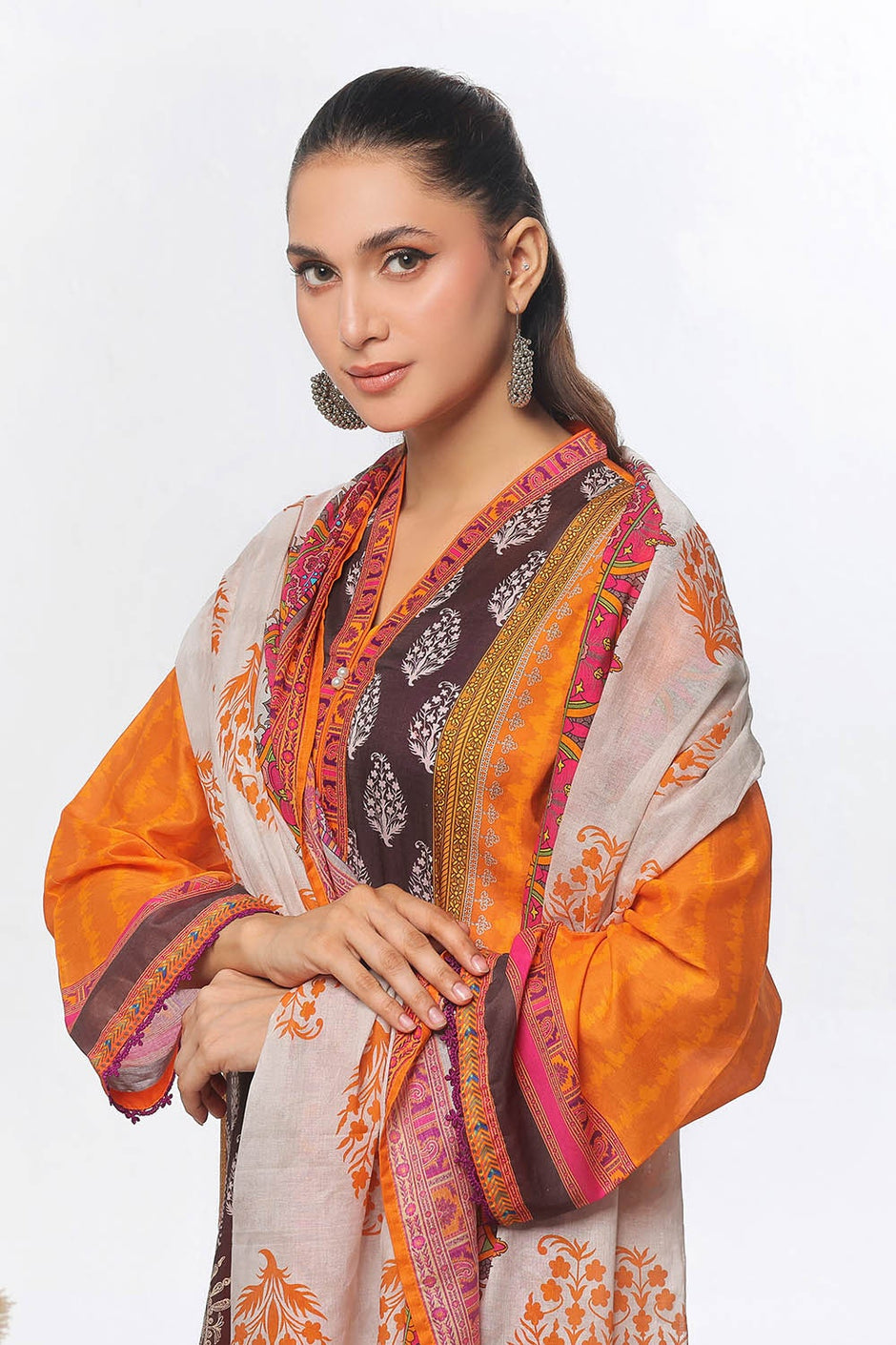 3 Piece Unstitched Printed Lawn Suit