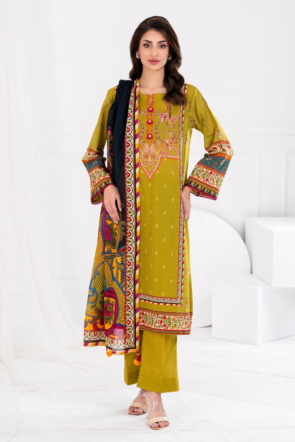 3 Piece Unstitched Printed Lawn Suit CLP-52063