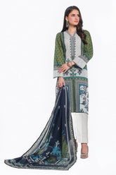 3 Piece Unstitched Printed Lawn Suit CLP-52069