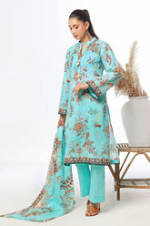 3 Piece Unstitched Printed Lawn Suit CLP-52091