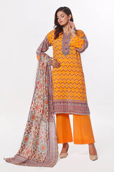 3 Piece Unstitched Printed Lawn Suit CLP-52196