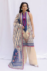 3 Piece Unstitched Printed Lawn Suit SD-52099