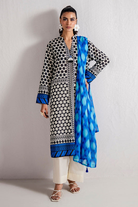 3 Piece Unstitched Printed Lawn Suit SD-52114