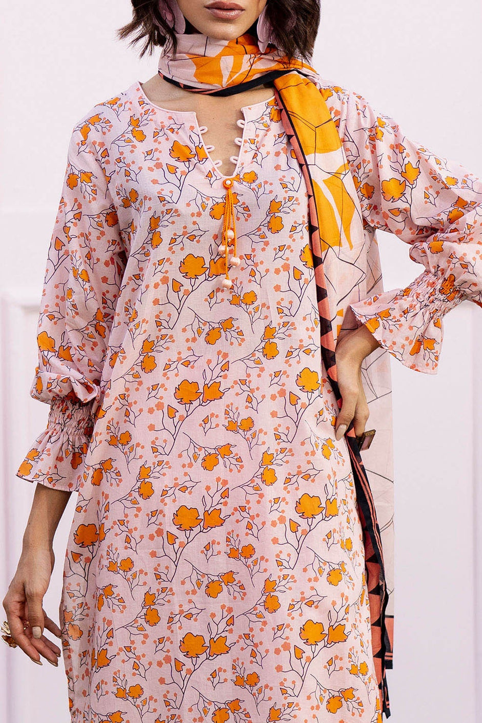 3 Piece Unstitched Printed Lawn Suit