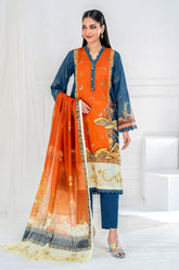 3 Piece Unstitched Printed Lawn Suit SD-52015