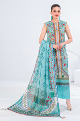 3 Piece Unstitched Printed Lawn Suit CL-62059