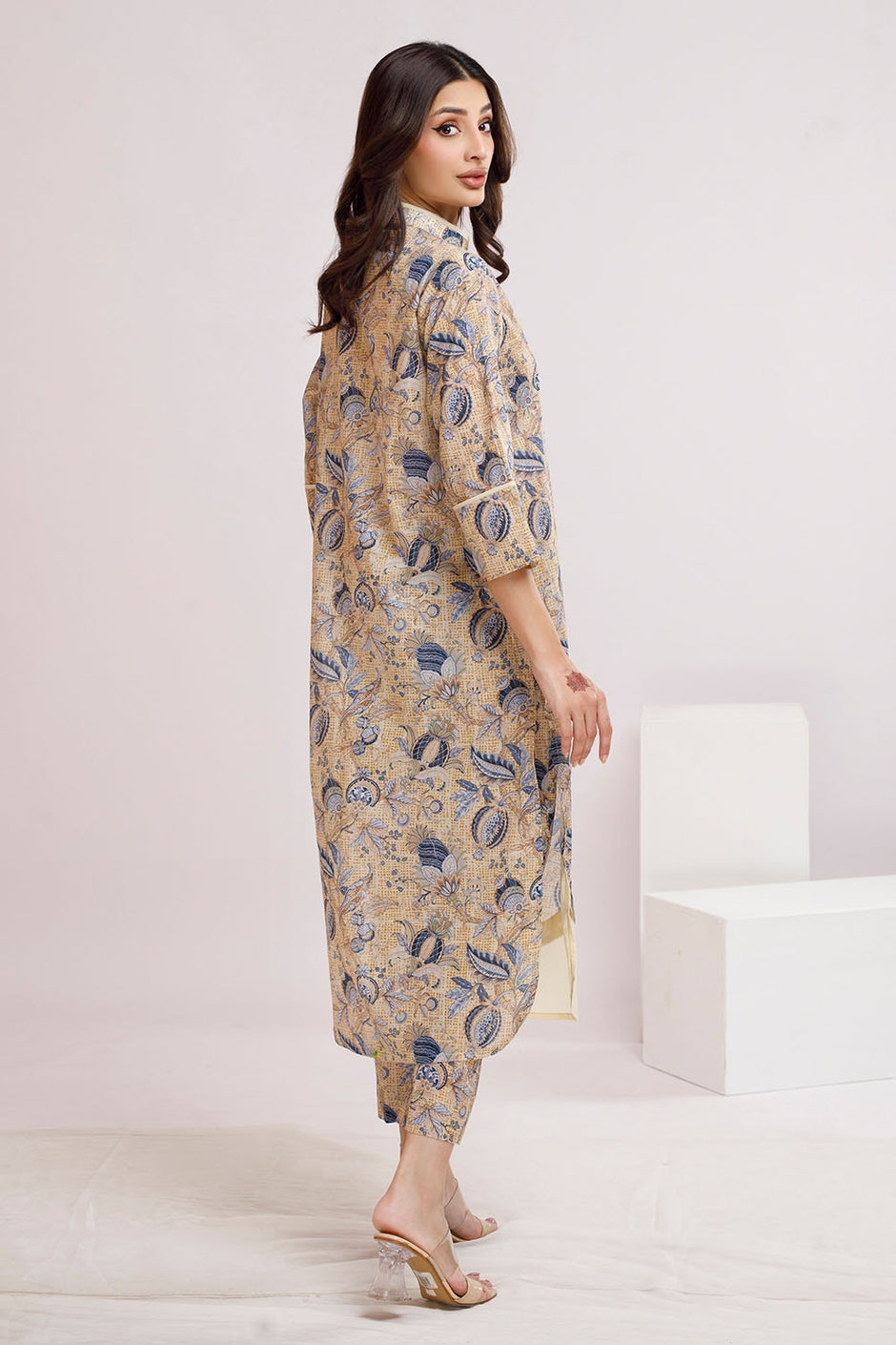 2 Piece Unstitched Printed Lawn Suit