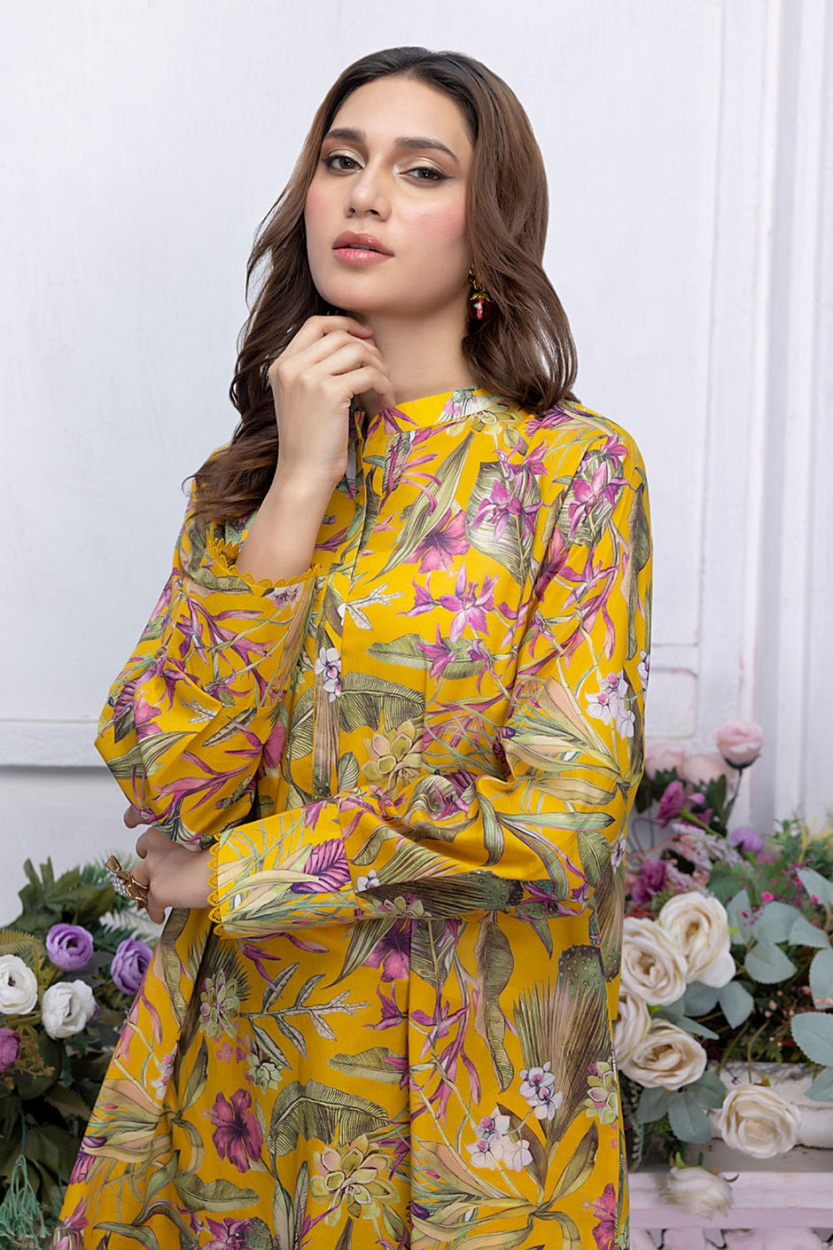 2 Piece Unstitched Printed Lawn Suit