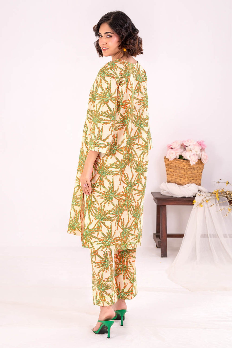 2 Piece Unstitched Printed Lawn Suit