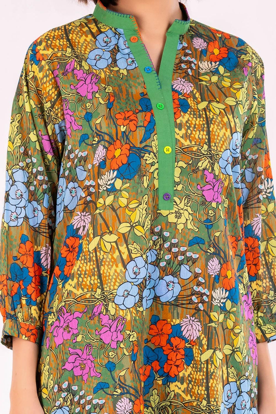 2 Piece Unstitched Printed Lawn Suit