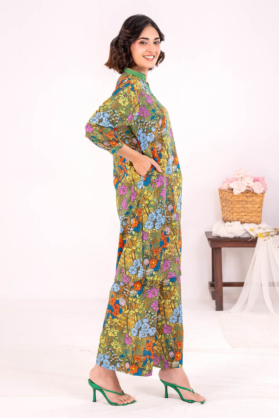 2 Piece Unstitched Printed Lawn Suit