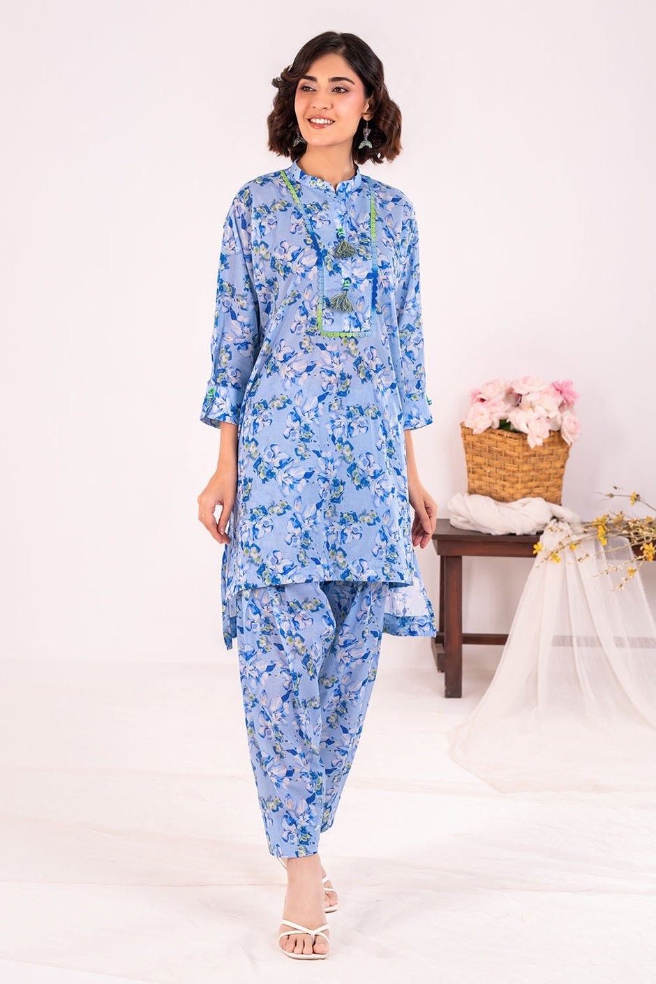 2 Piece Unstitched Printed Lawn Suit TLP-52030
